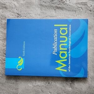 Publication Manual‎ of the American Psychological Association